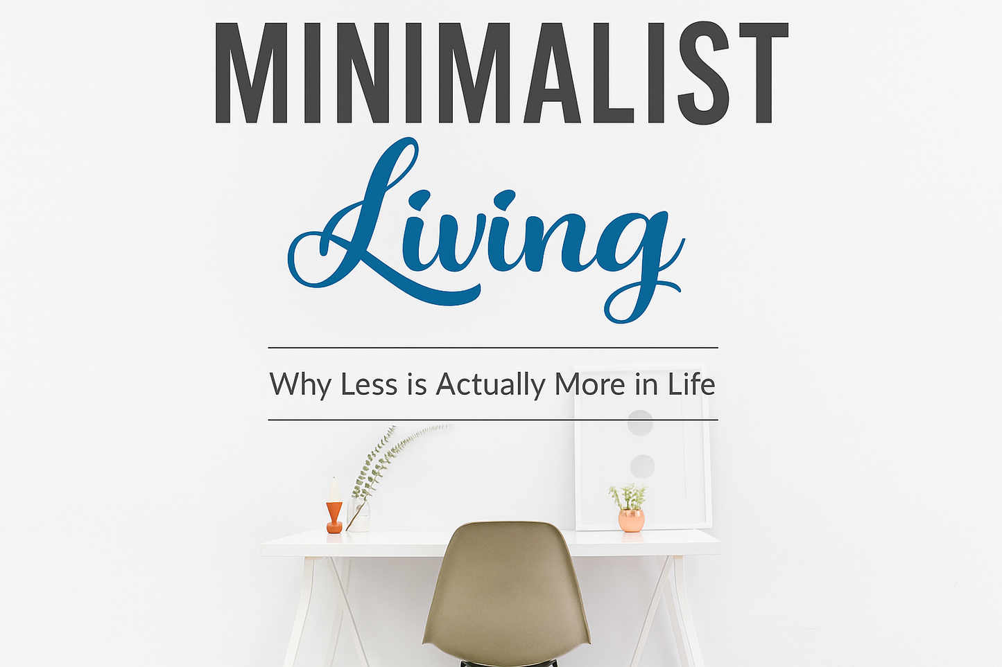 Minimalist Living book cover recreation