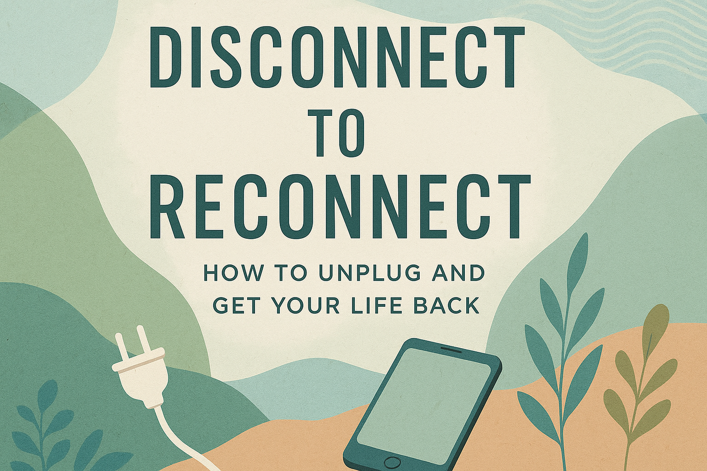 Professional ebook cover for Disconnect to Reconnect