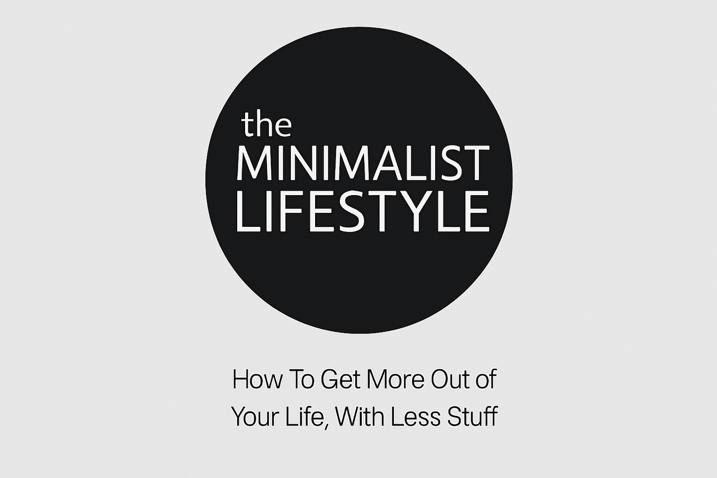 The Minimalist Lifestyle book cover recreation