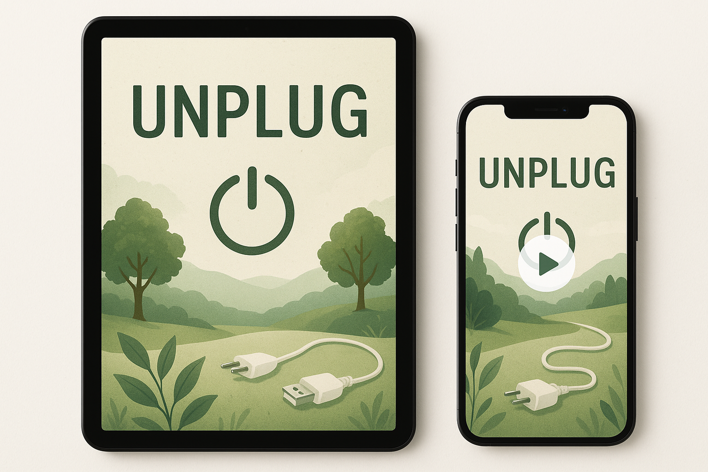 Unplug ebook and video cover