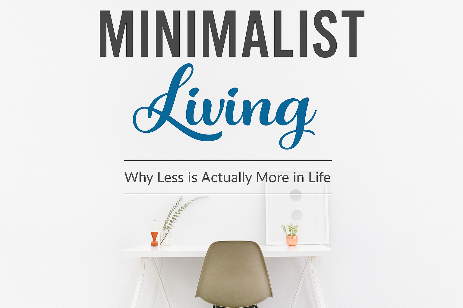 Minimalist Living book cover recreation