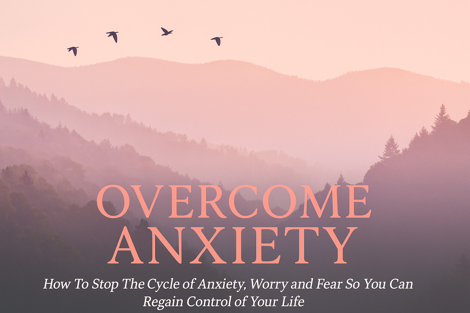 Overcome Anxiety book cover recreation
