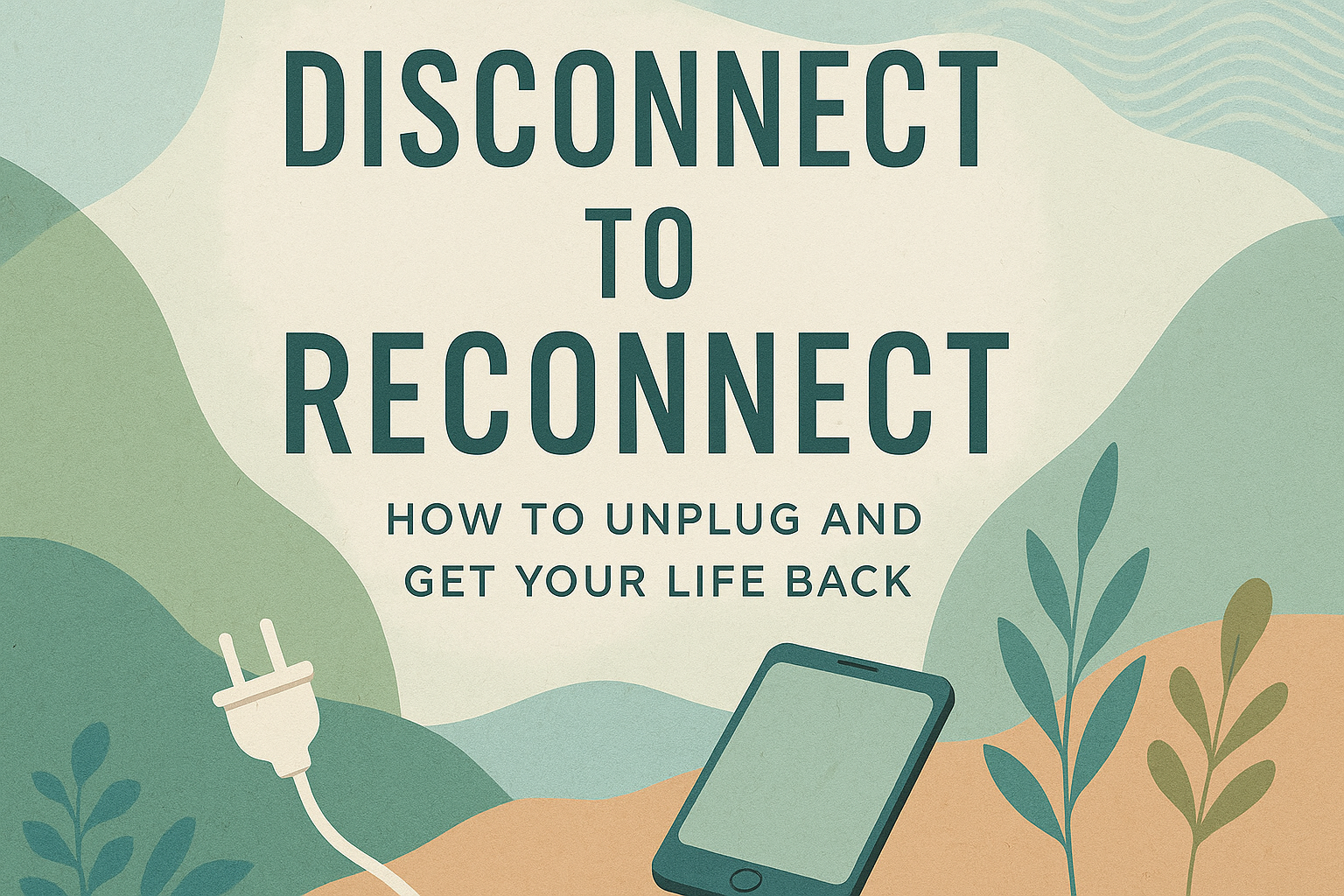 Professional ebook cover for Disconnect to Reconnect