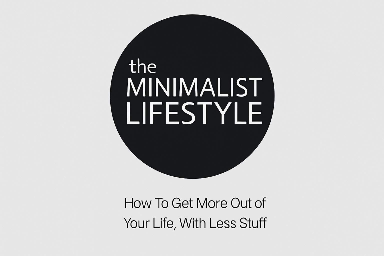 The Minimalist Lifestyle book cover recreation