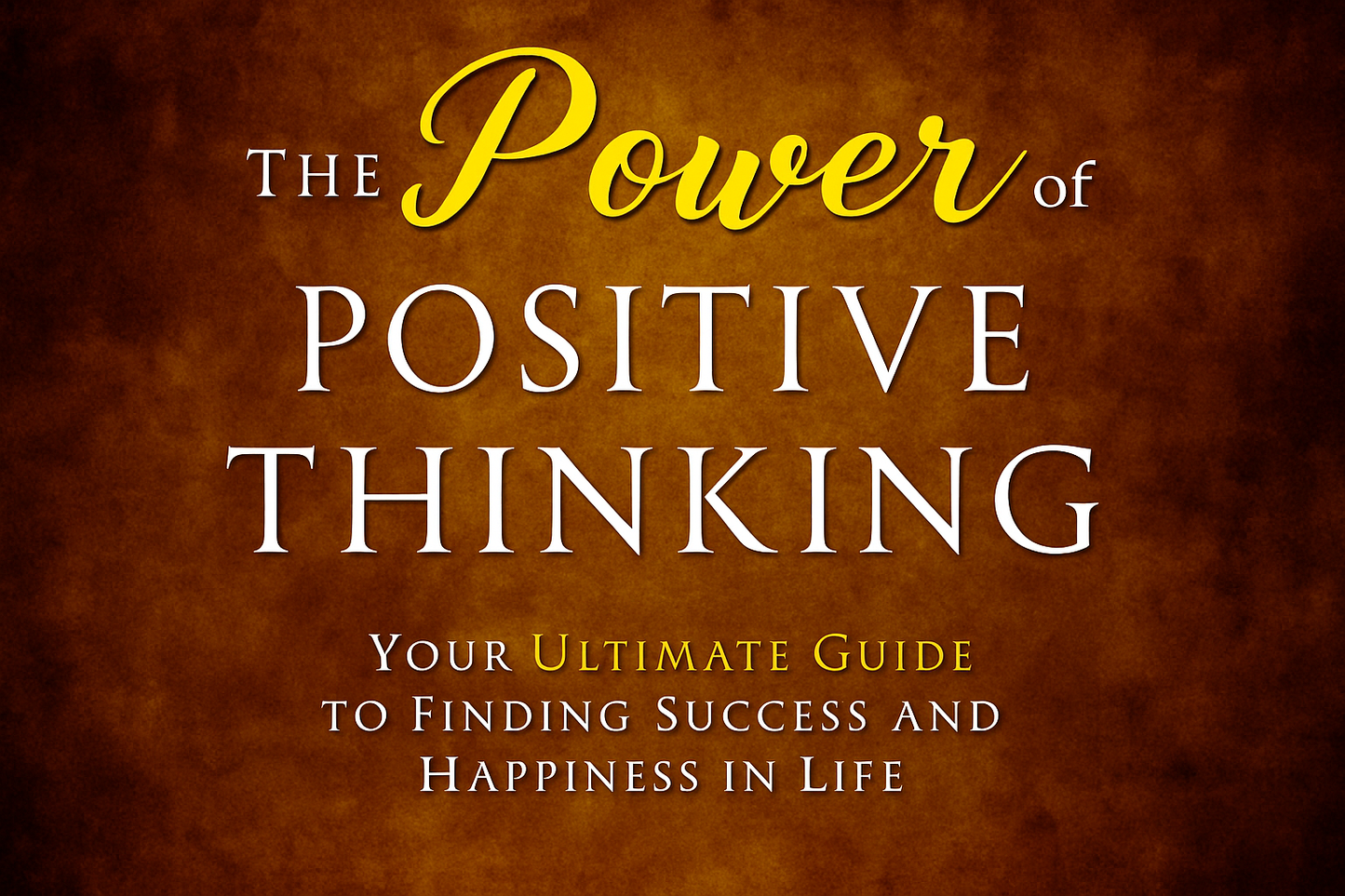 The Power of Positive Thinking book cover recreation